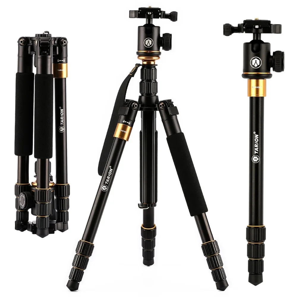 TARION 999S 59" Foldable Professional DSLR Tripod Built in Unipod