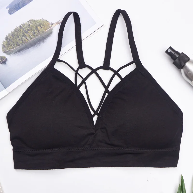 Women lingerie bra women tube tops women tube top seamless crop top wrapped chest underwear cross female sports bra fitness lingerie sexy intimates bandeau