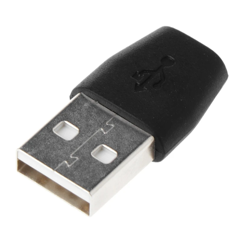 USB 2,0 мужчина к Micro USB Женский адаптер конвертер для передачи данных и зарядки#221 - Цвет: BK