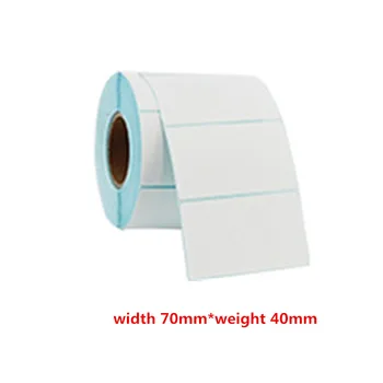 

One roll of 800 stickers for printing stickers with stickers of thermal sensitive labels at width 70mm * height 40mm