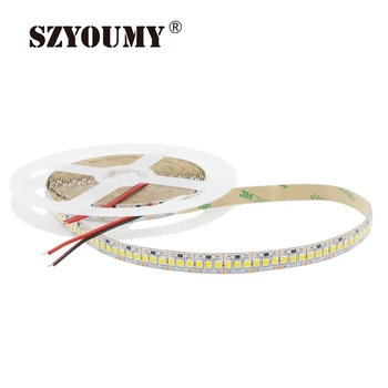 

SZYOUMY DC12V LED Strip No-waterproof 50m/lot Fiexible LED Strip SMD 2835 240Led/M Warm White White 1200LEDS/Roll LED Tape
