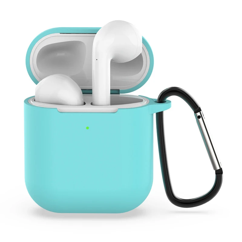 Мягкий ТПУ силиконовый чехол для Airpods 2 аксессуары защитный Прозрачный ультра
