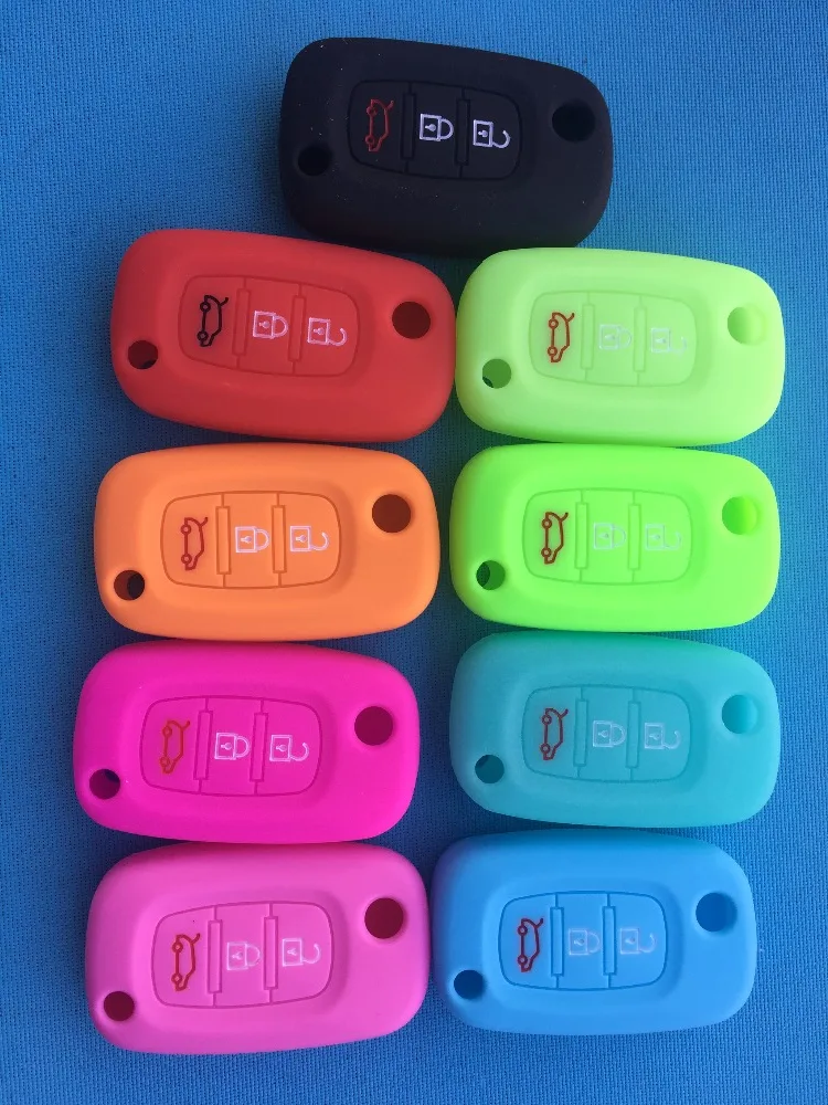 

3 Buttons Silicone Rubber Car Key Case Cover For LADA Vesta Granta XRay Kalina Priora Sedan Sport For Renault fit For Benz key