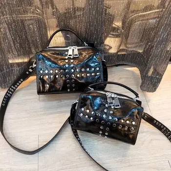 

Kafunila Real Cow Leather Ladies Women Genuine Leather Handbag High Quality Designer Luxury Brand Boston Shoulder Crossbody Bag