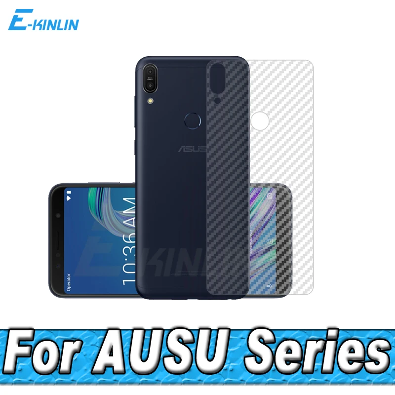 

Carbon Fiber Rear Screen Protector For Asus ZenFone Max Pro Plus M1 M2 ZB602KL ZB631KL ZB570TL Back Cover Film No Tempered Glass