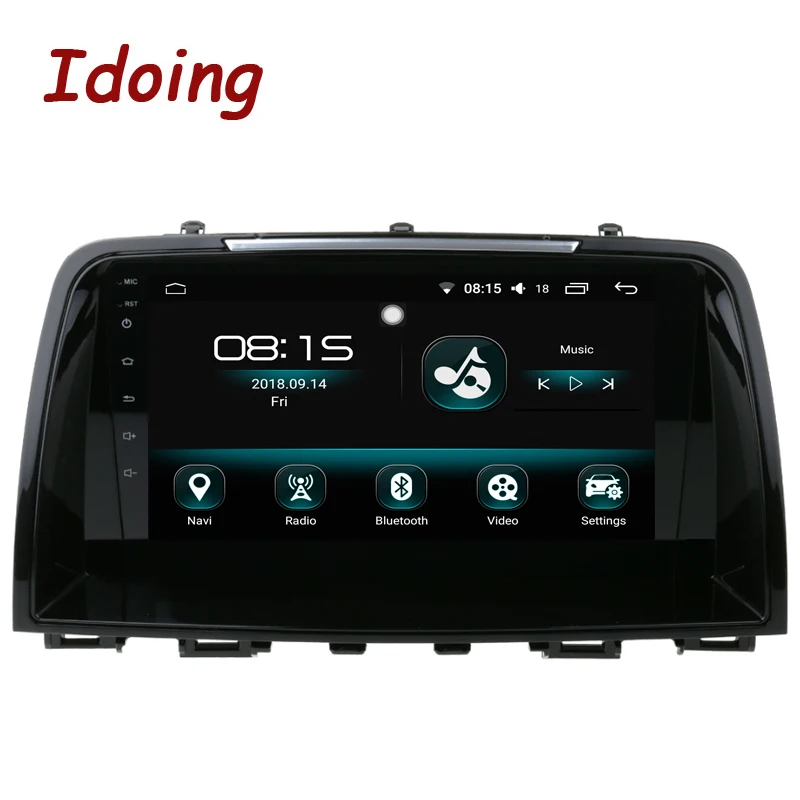 Excellent Idoing 9" IPS 2.5D 4GB+64GB 1Din Android8.0 Car Radio Multimedia GPS Player For Mazda cx-5 2013-2015 Octa Core GPS Navigation TV 1