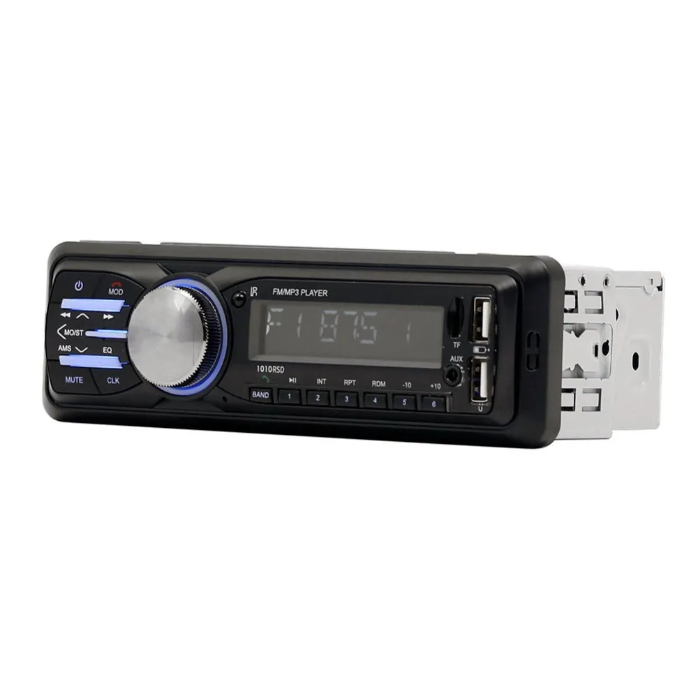 Авторадио Bluetooth Handsfree Автомагнитола RDS FM Aux приемник автомобильный аудио SD USB 1 din автомобильный стерео MP3 мультимедийный плеер Зарядка телефона