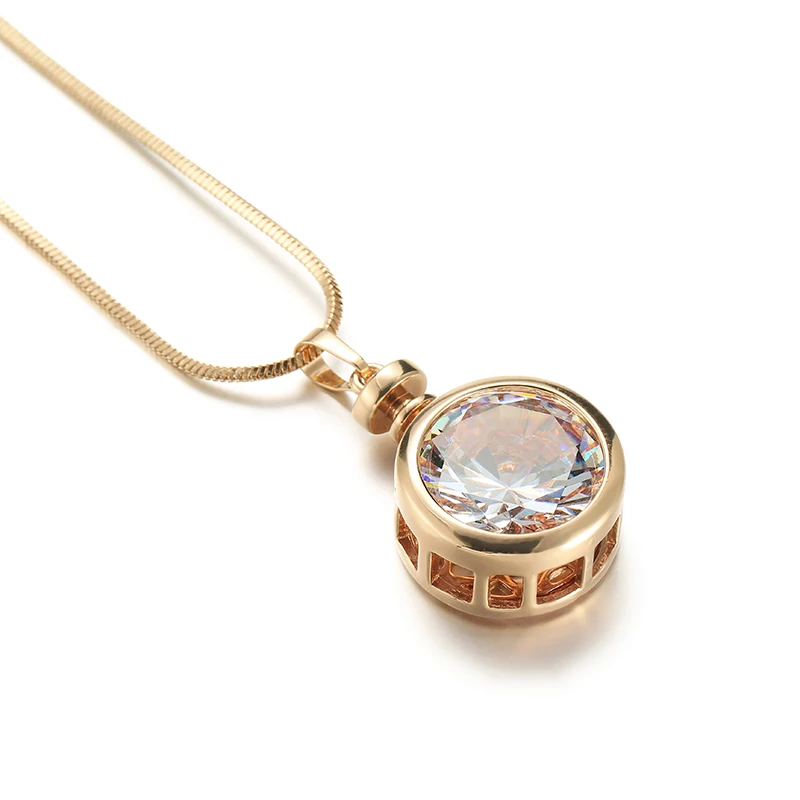Большое Круглое прозрачное ожерелье с подвеской из австрийского кристалла Золотая Длинная цепочка ожерелье для свитера для женщин модные ювелирные изделия вечерние подарки