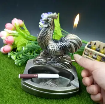 

Dual use Ashtray Chinese Zodiac tobacco jar with Lighter