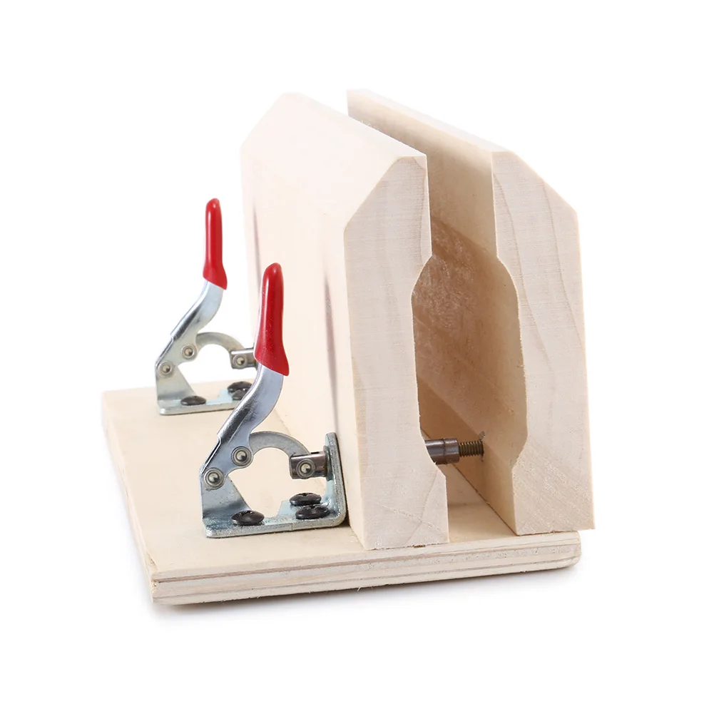 Horizontal Hand-stitched Wooden Leather Craft Clamp DIY Hand-sewn Belt Wooden Leather Craft Clip SLC88