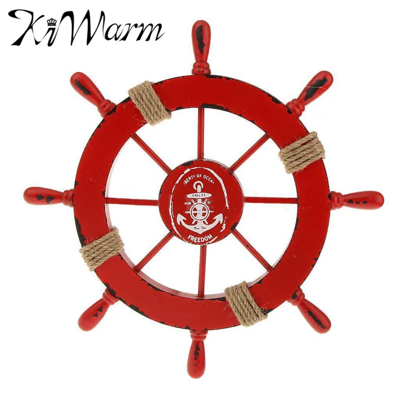 1pc mediterranean nautical red wooden anchor boat ship wheel wall plaque nautical beach rudder home wall decor party decoration - Nautical Party Decorations 1pc mediterranean nautical red wooden anchor boat ship wheel wall plaque nautical beach rudder home wall decor party decoration - Nautical Party Decorations
