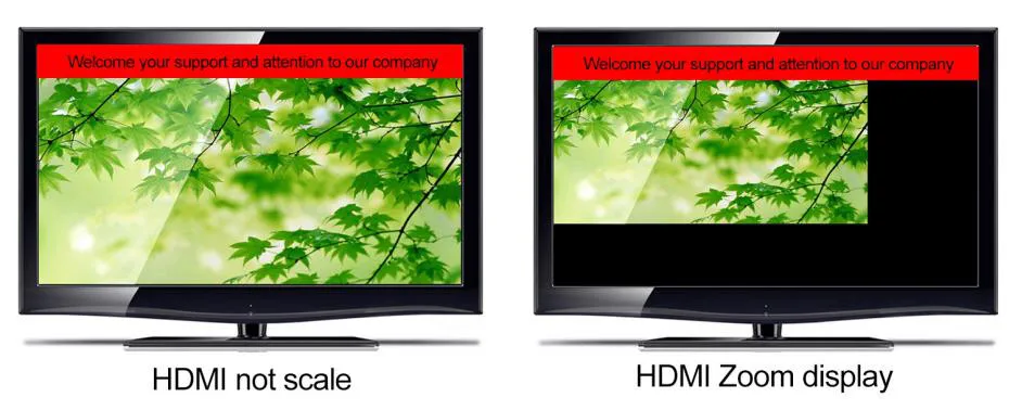 HDMI субтитров наложения Processor 1080 P через rs-232, локальной сети управления отображает текст, изображения для LED LCD ТВ Экран