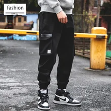 New black pants harem pants 2019 men's casual hip hop tactical pants running pants fashion casual wild street wear