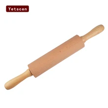 46,5 см большой деревянный Скалка Кондитерские чапати приготовления выпечки вращающиеся ручки
