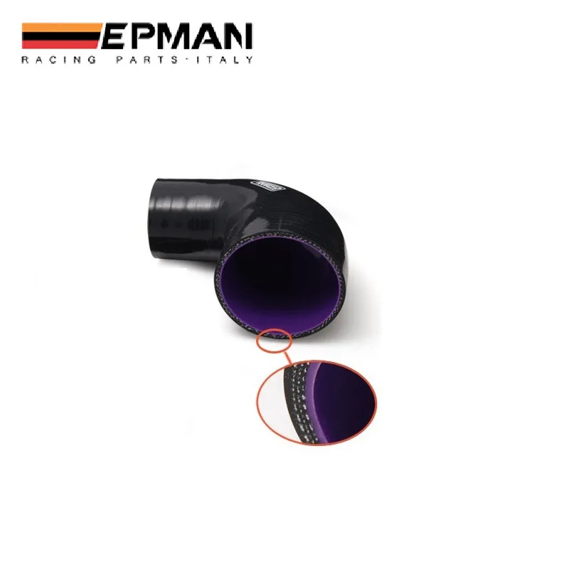 76mm to 83mm Reinforced Silicone 90 Degree Reducer Elbow Hose ID 3/" to 3.25/"