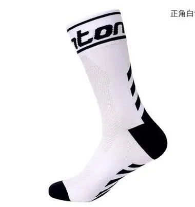 Новые мужские и женские длинные прямые носки для велоспорта, спортивные носки для верховой езды, быстросохнущие носки для бега, дезодорант, одежда для велосипеда - Цвет: Белый
