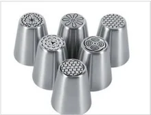 6 unids conjunto ruso piping consejos/ruso tulipán boquillas/cake icing piping boquillas set