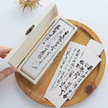

Free shipping 10set 30pcs/each set with wooden box school supplies crafts prizes birthday college graduation gifts bookmarks