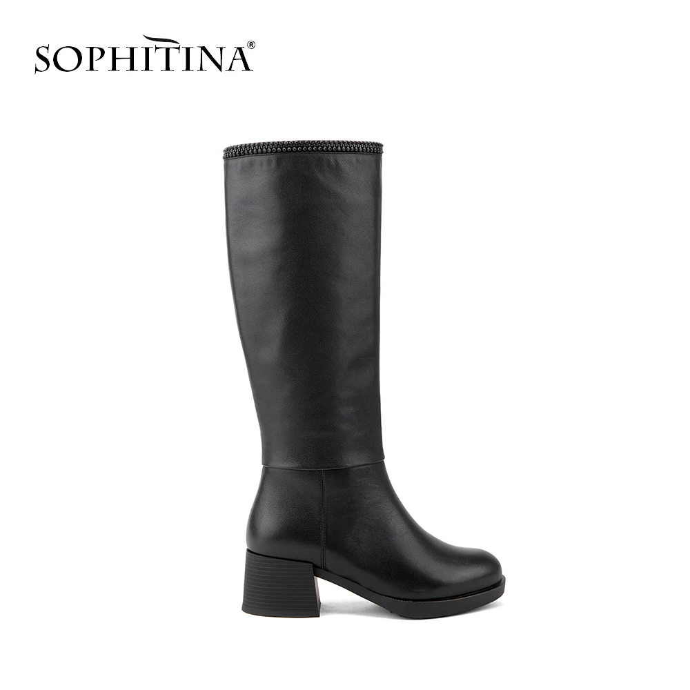SOPHITINA/Лидер продаж 2019г. Новая пикантная зимняя обувь из натуральной кожи