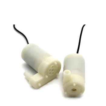 

Micro Submersible Pump with Brush Motor DC 3V/ 4.5V Mini Silent Water Pump for DIY Aquarium Fish Tank Fountain Max Flow 100L/H