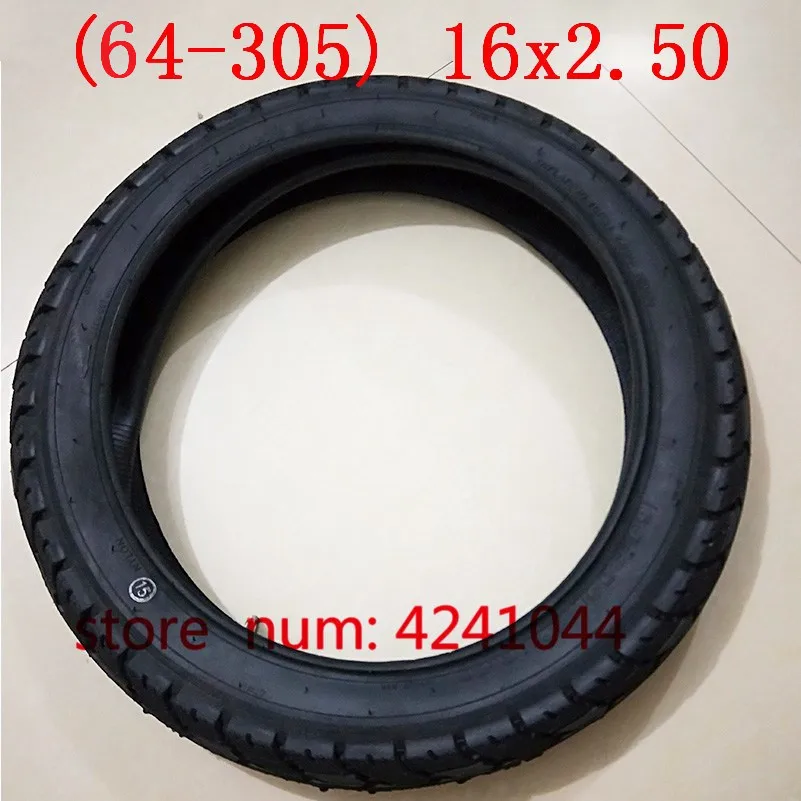 

Set of two All-Terrain Tread Tire Size 16x2.5 16x2.50 (65-305) Fits Electric Bikes (e-bikes) Kids Bikes Small BMX and Scooters