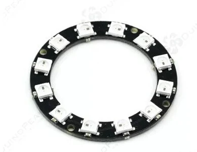 1PCS 12Bits WS2812 5050 RGB LED Ring Lamp Light with Integrated Drivers Round Development Board | Электроника