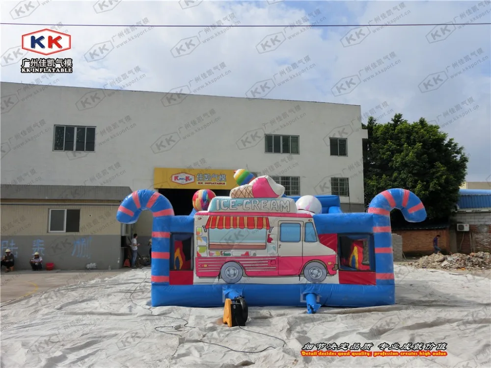 Ice-cream inflatable bouncer for children/ high quality colorful inflatable bouncer for sales