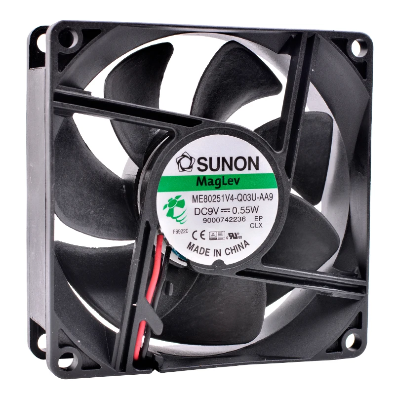 Оригинальный ME80251V4-Q03U-AA9 8 см 8025 DC9V 0 55 Вт 80x80x25 мм подшипник магнитной подвески