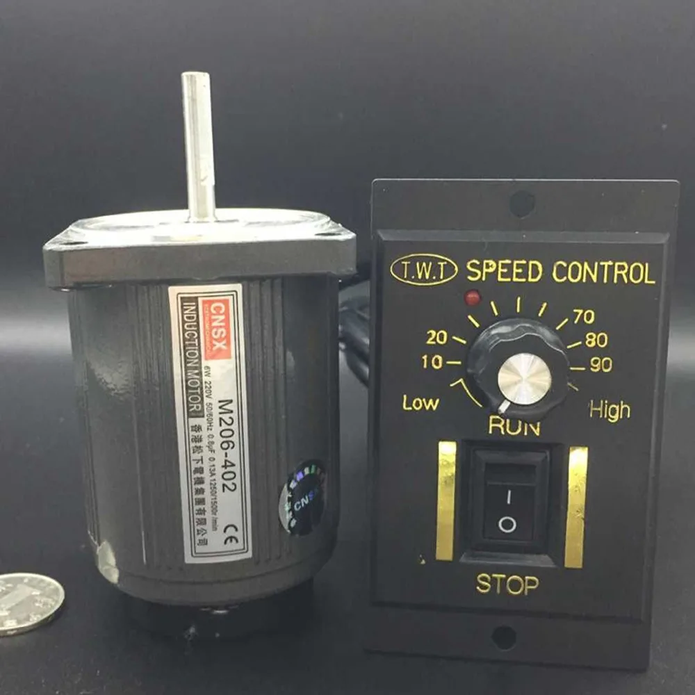 

220V 0.13A capacitor 0.75uf 6W Single phase Reversible Micro damping motor with high speed 1350rpm