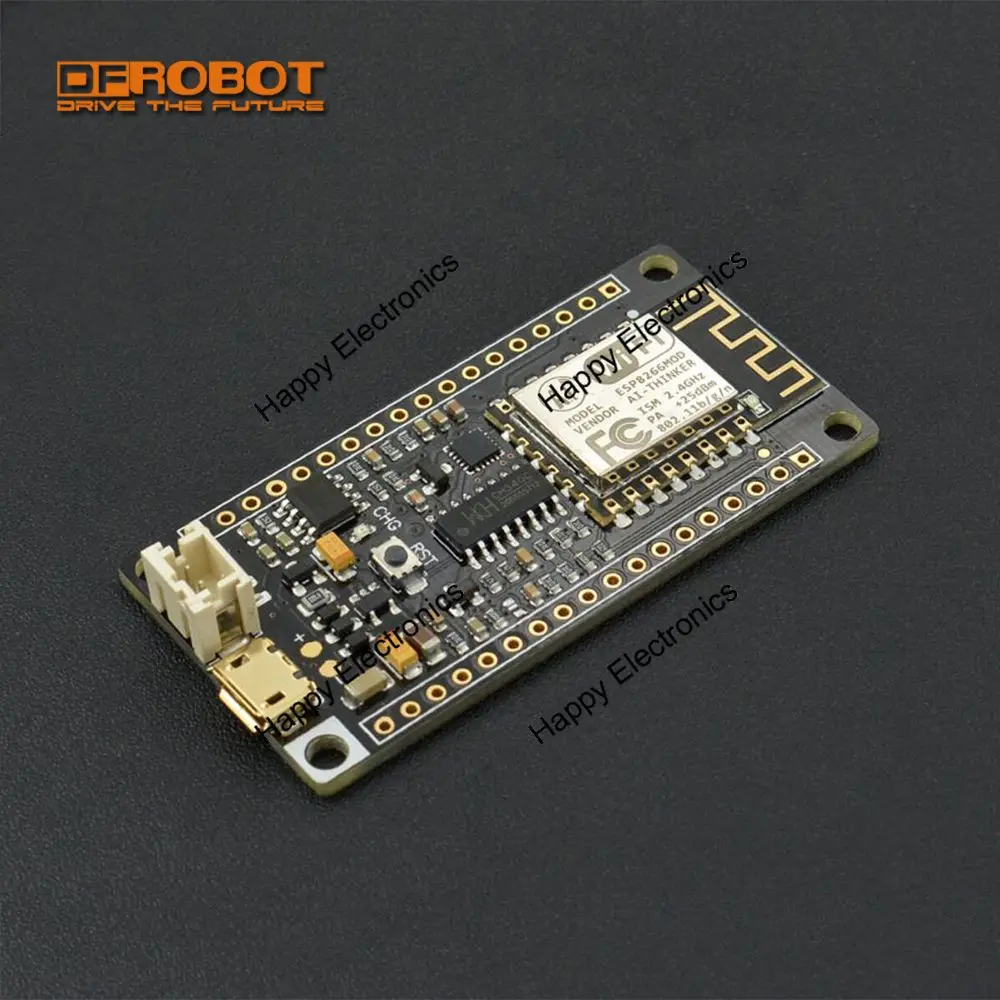 

new FireBeetle ESP8266 IOT Microcontroller,3.3V with IoT WiFi TCP/IP 32-bit MCU 10-bit ADC + HSPI UART PWM I2C I2S interfaces