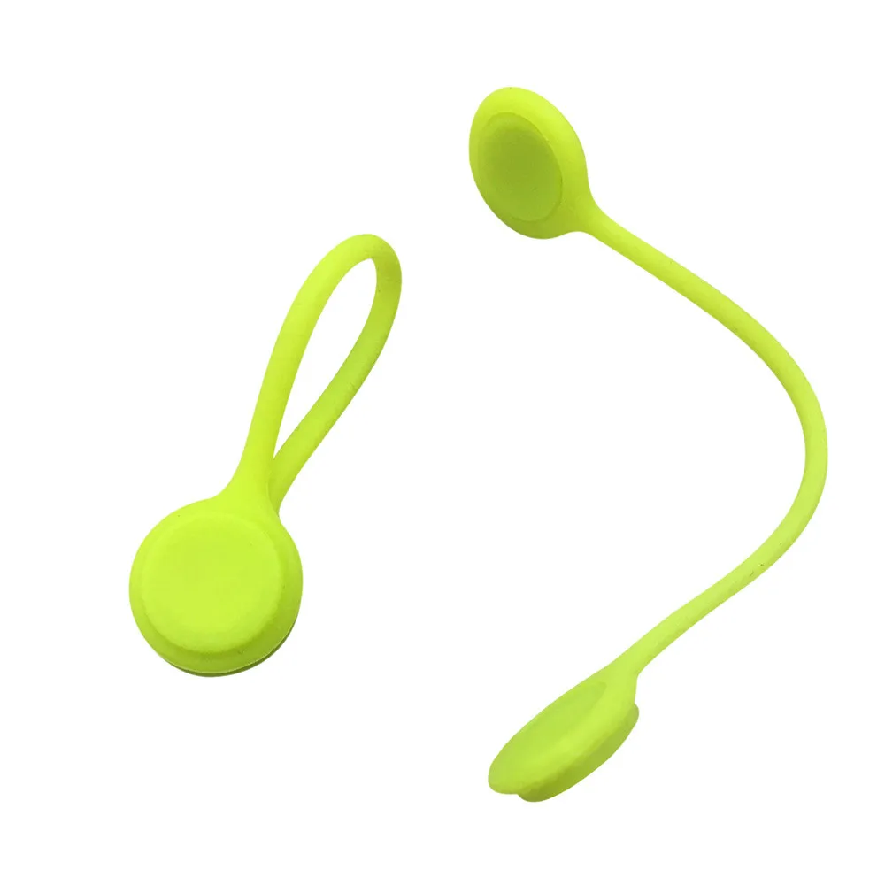 Многофункциональное Силиконовое магнитное устройство для намотки шнура для наушников, держатель для кабеля, органайзер, простые современные намотки для наушников@ 2 - Цвет: Green