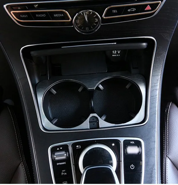 Chrome Car Cup Holder Cover Frame Trim 
