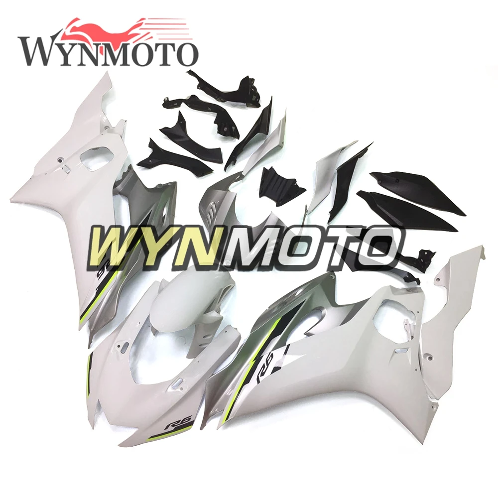 

Полный комплект обтекателей для Yamaha R6 2017 год инъекции ABS пластик полные панели мотоцикл новые халлы Белый Серебряный флуоресцентный