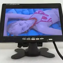 7 дюймов 2CH Вход TFT монитор для CCTV Камера 800x480