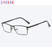 Новое поступление, синий светильник, блокирующие очки, мужские деловые очки, металлическая квадратная оправа, компьютерные очки, радиационная защита, L3