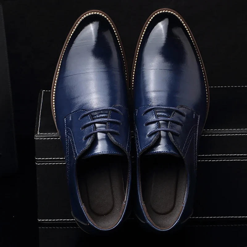 

Men's footwear formal shoes men leather pointed toe brogue shoes man superstar 2018 spring/autumn dress shoes sapato masculino