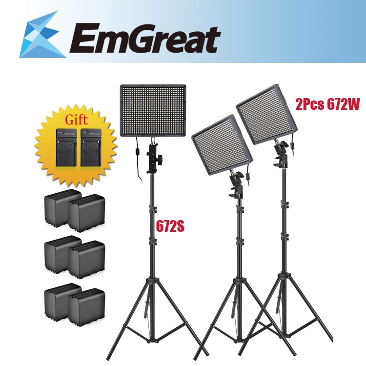 

Aputure Amaran HR672W + HR672S Led Video Studio Light CRI95+ Photography Lighting +Wireless Control +SUNFLY Studio Light Stands