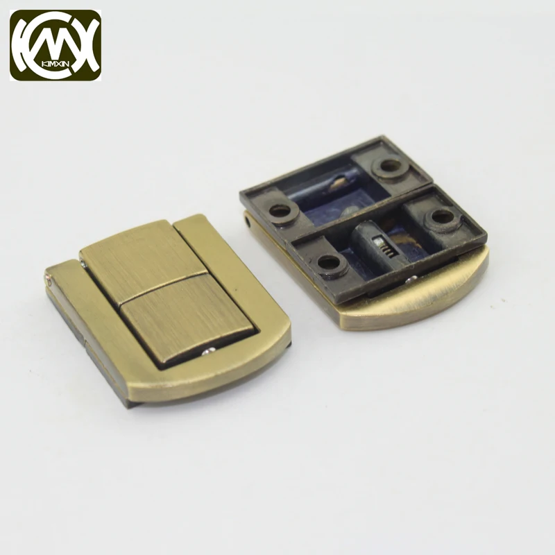 KIMXIN Brush antique lock Jewel box lock 10 pieces / lot Equipped with screw W-001 25*32mm jewelry box hardware