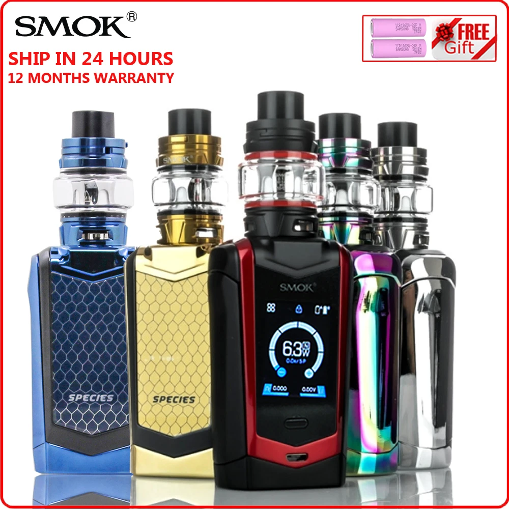 Original SMOK Species Kit Electronic E Cigarette Vape 230W Box Mod Atomizer 5ml TFV8 Baby V2 Vaporizer Coil VS XPRIV GPRIV 2