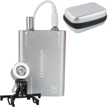 Новое поступление портативная Серебряная головка лампа для стоматологической хирургической медицинской бинокулярной лупы с серебряным футляром для переноски