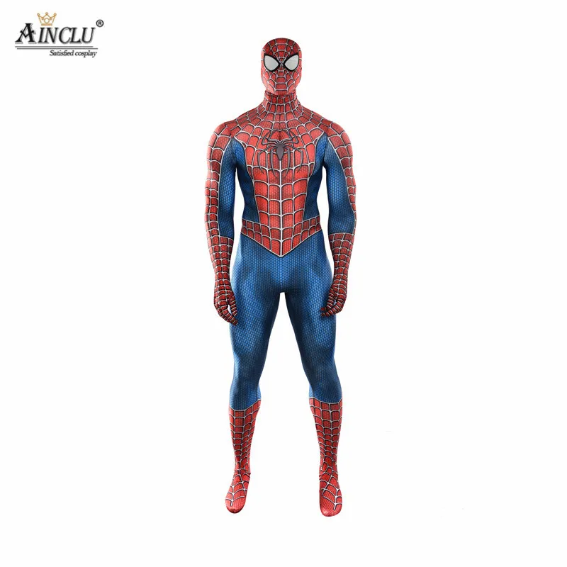 

3D Printed Adult Kids Spider-Man 3 Raimi Spiderman Cosplay Costume Zentai Halloween Superhero Bodysuits Suits Jumpsuits CH