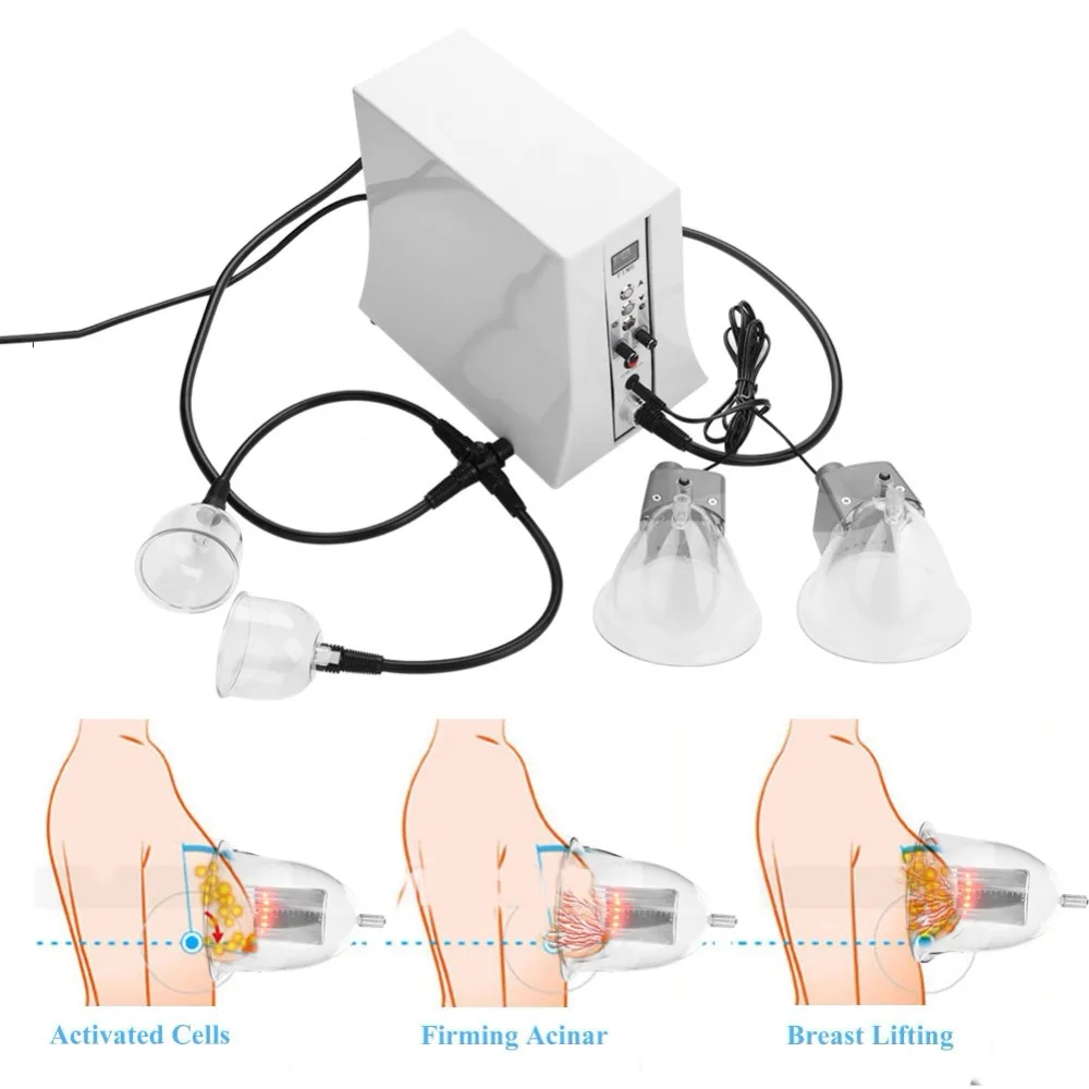 Вакуумная Массажная машина для увеличения груди, баночный массажер, антицеллюлитное устройство, массажный релаксационный инструмент