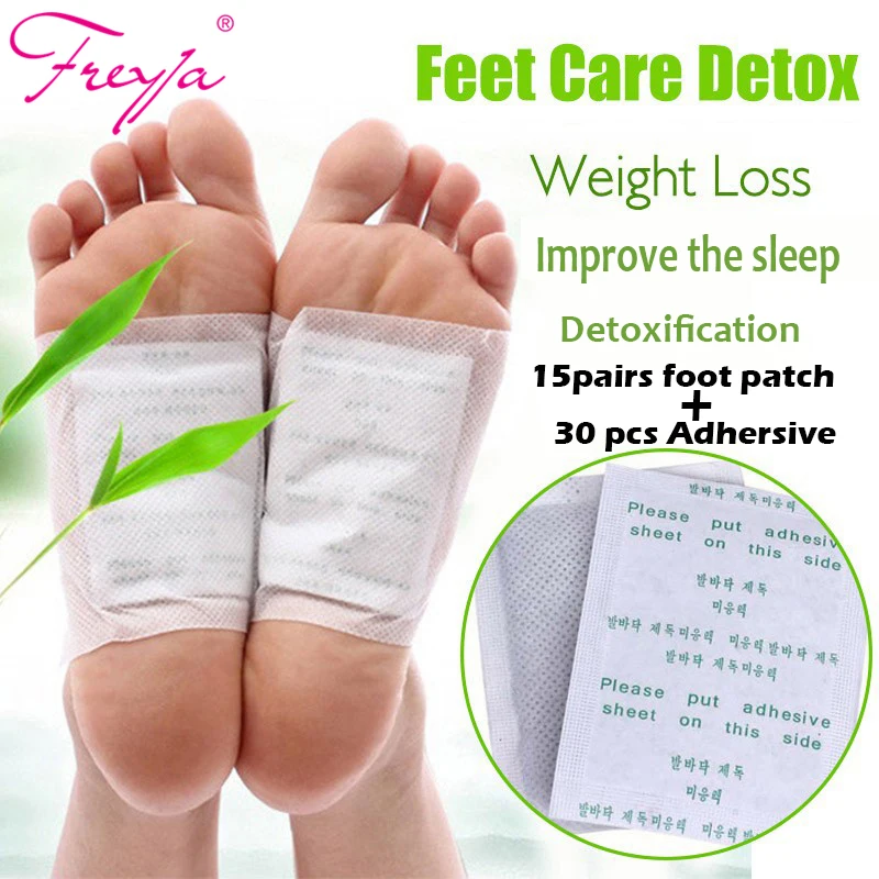 60pcs lot Kinoki Detox Foot Patch Toxins Feet Cleansing Bamboo Pads Patches slimming Sticker 30 patches