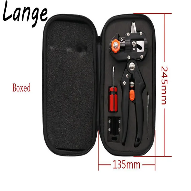Lange Cloth Boxes Grafting Shears with 2 Blades Tree Grafting Tools Secateurs Scissors Vaccination Knife Cutting Pruner A9