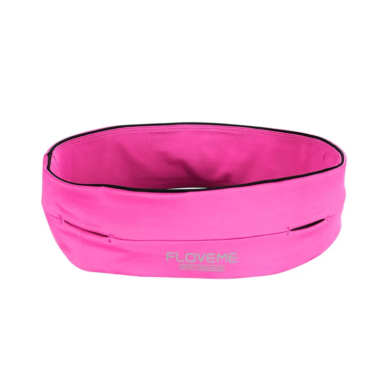 FLOVEME 5,5 ''универсальная водонепроницаемая сумка для телефона для бега, сумка для Xiaomi MI9 Redmi Note 7 samsung S10 Plus, спортивные поясные чехлы - Цвет: Hot Pink