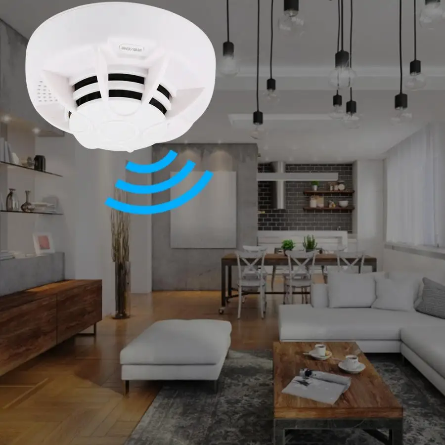 

Wireless Smoke Detector Independent Wireless Smoke Detector Smart Battery Operated Home Security Sensor