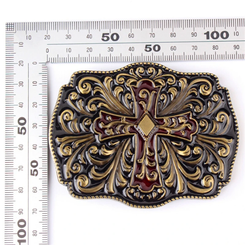 Оптовая пряжки ремня металлическим крестом Арабески шаблон кожаный ремень клип застежка DIY пряжки ремня