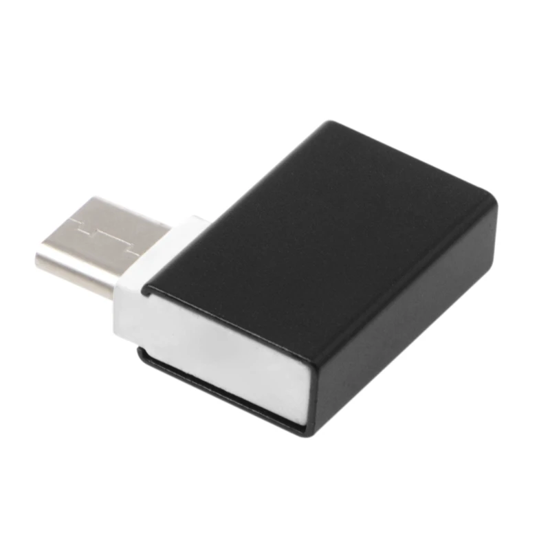OOTDTY портативный алюминиевый 90 градусов USB3.1 Тип C к USB 3 0 Женский OTG конвертер