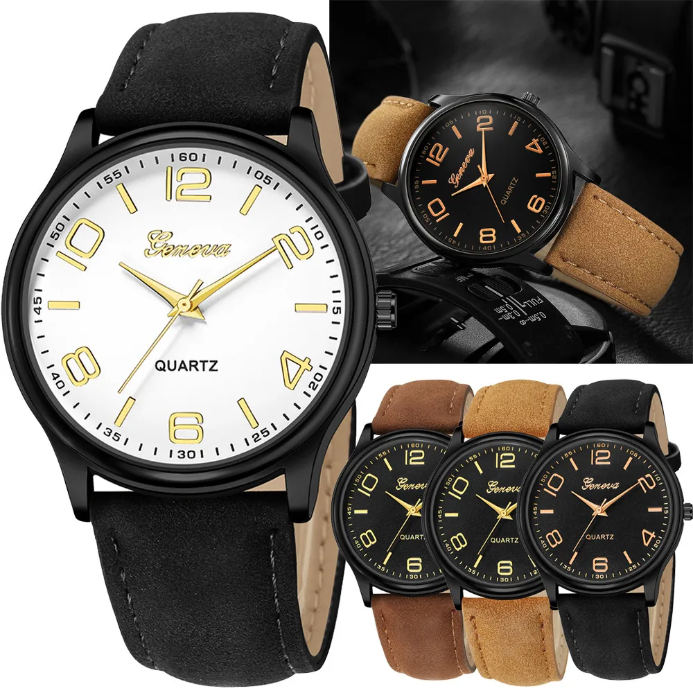 

high quality Quartz Fashion Women's Date Geneva Stainless Steel Leather Analog Quartz Wrist Watch Women Clock reloj mujer
