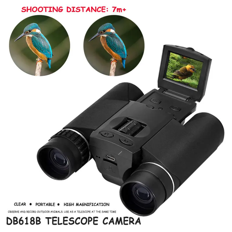 

Two-In-One Camera Telescopic Camera Black HD DV Vision